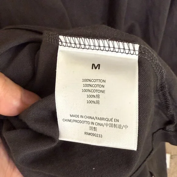 Essentials Fear of God FOG Shirt Dress With Pockets Black Mock Neck Midi Length - Picture 6 of 6